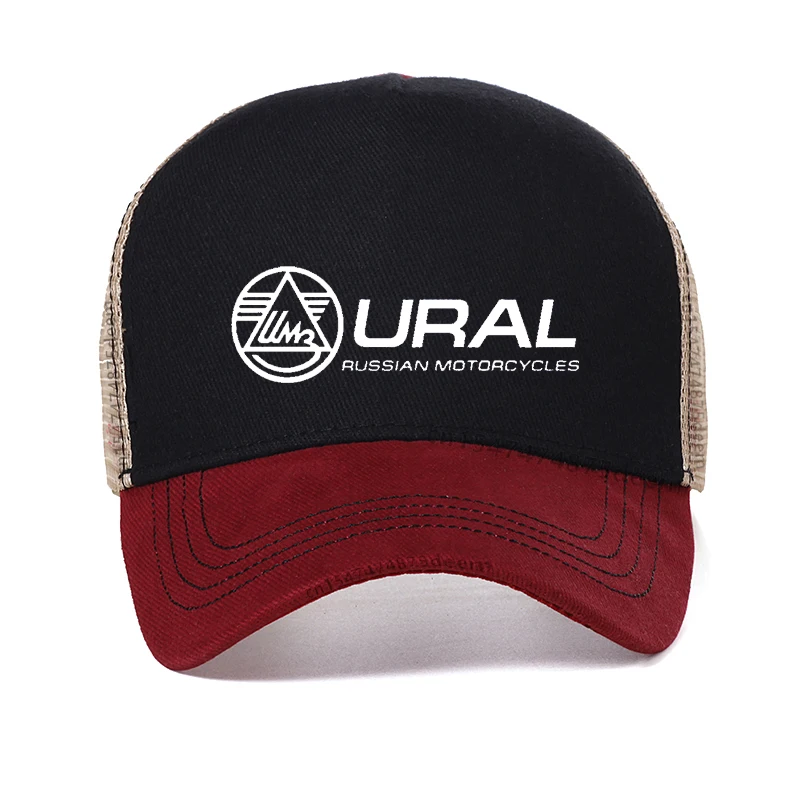 Ural Motorcycle men hat Russian Vintage Motorcycles Sidecar Baseball Cap men summer fashion cool mesh Snapback hats