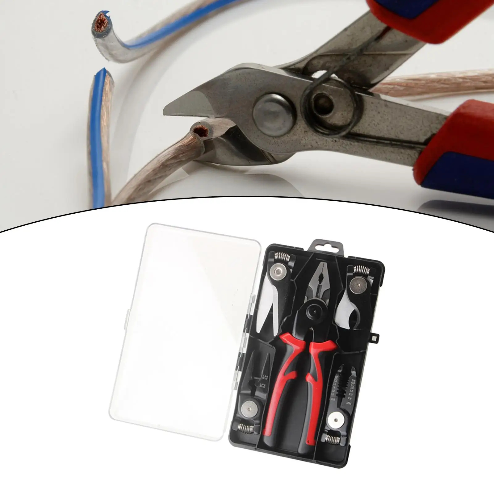 

5 in 1 Pliers Set Wire Strippers Crimper for Solid and Stranded Wire Cutting