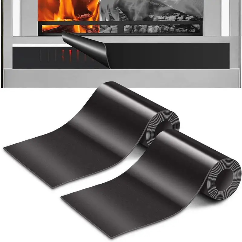 

Fireplace Blocker 2 PCS Fire Place Vent Cover Black Fire Place Blocker Block Cold Air From Fireplace Vent Save Energy