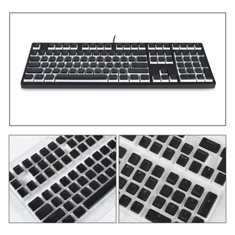 Zifriedn-pbt Pudim Keycaps para Teclado Mecânico Perfil Oem Double Shot Rgb Tamanho Completo 60 100 130 Chaves - Imagem 5