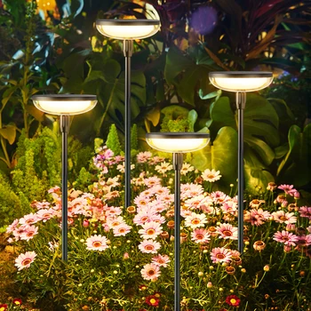 6Pack Solar Garden/Path Lights, 40Lumens, 14Hrs, 31" Tall, Auto On/Off for Yard/Patio/Path/Lawn 1