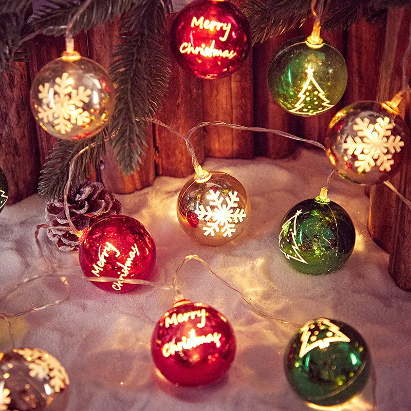 5M Christmas Tree Decoration Color Bulb Garland Hanging beads String DIY  Xmas Wedding New Year Party Decoration Navidad 2024 - AliExpress