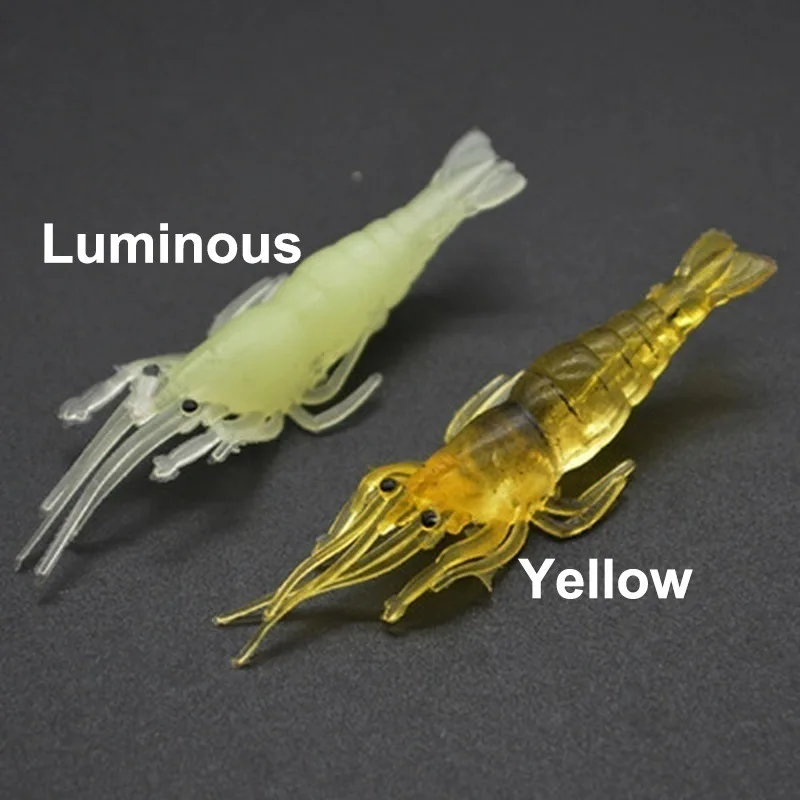Glow Soft Shrimp Lures 2