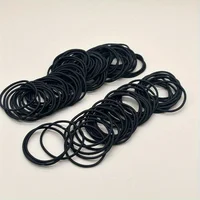 Black Elastic Hair Ties for Women Girls Hair Ropes Solid Color Ponytail Holders Simple Durable  girl hair accessoires - Image 3
