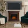 41'Electric Fireplace with Mantel for Living Room or Bedroom, Replaceable Fireplace Insert Heater,Realistic Log and Flame Effect 6