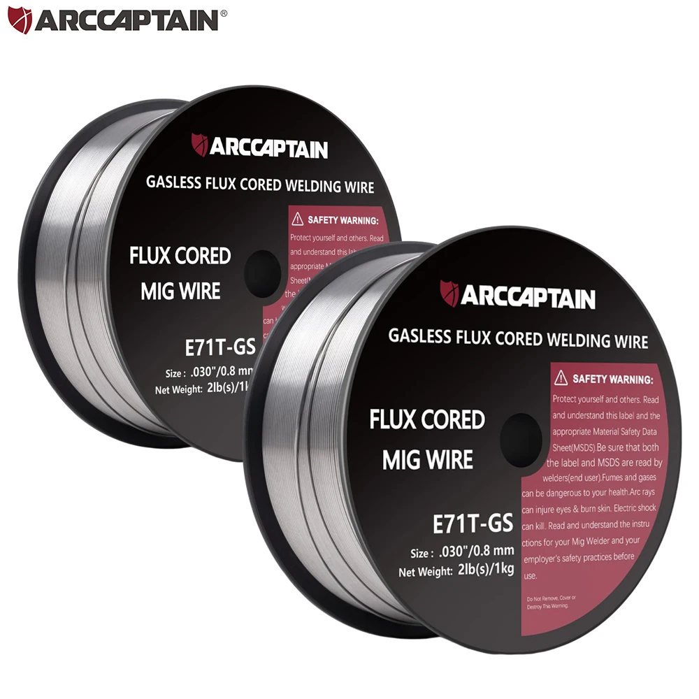 ARCCAPTAIN2KGFluxCoreNonGasWeldingWire08mm2RollCarbonSteel
