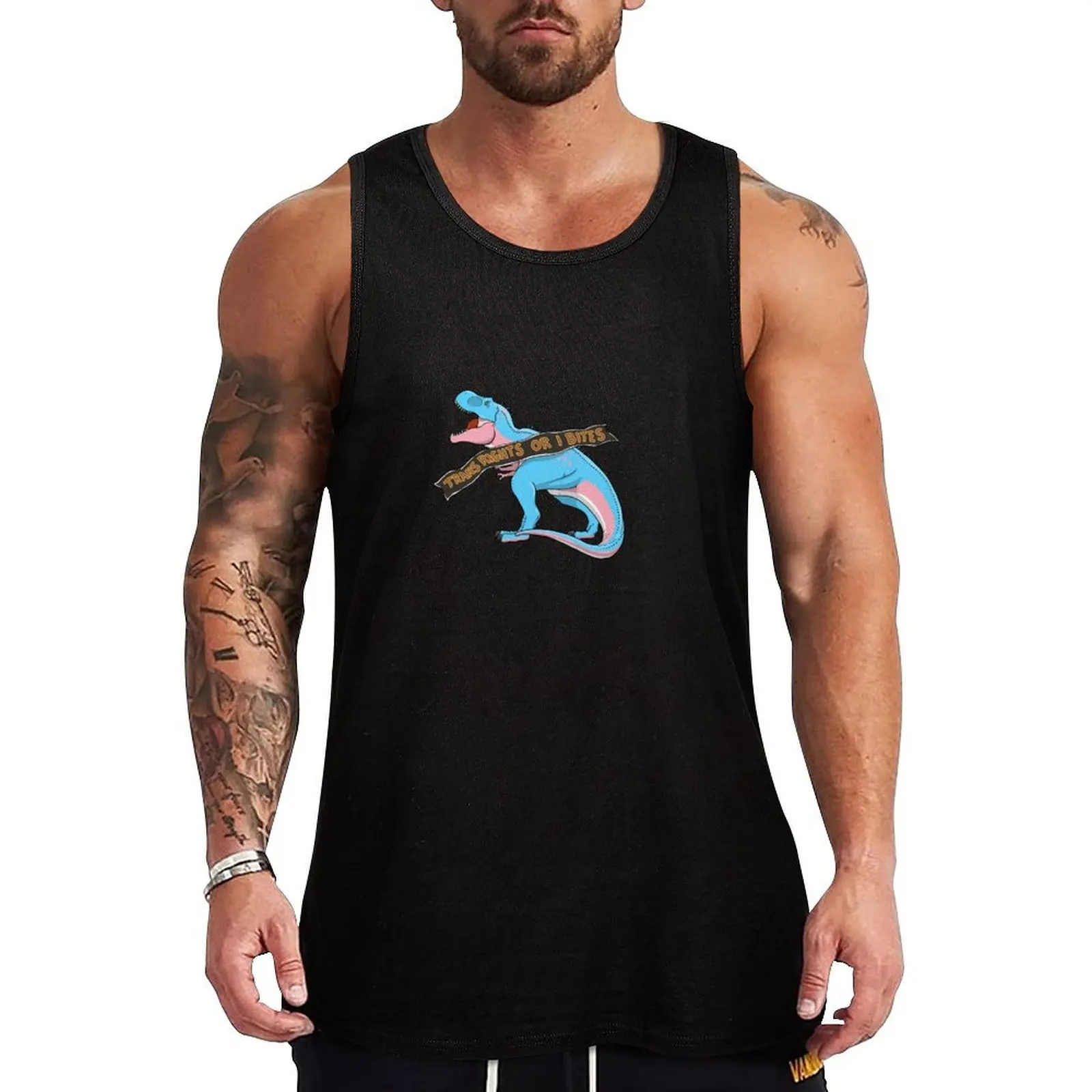 

Trans Rights, Or I Bites Tank Top t-shirt for men sleeveless t-shirts for men Men sleeveless tee