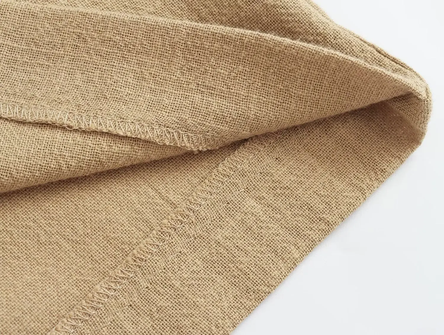 Withered Summer Ladies Bermuda French Country Style Cotton Linen Texture Casual Asymmetric Culottes Elegant Shorts Women