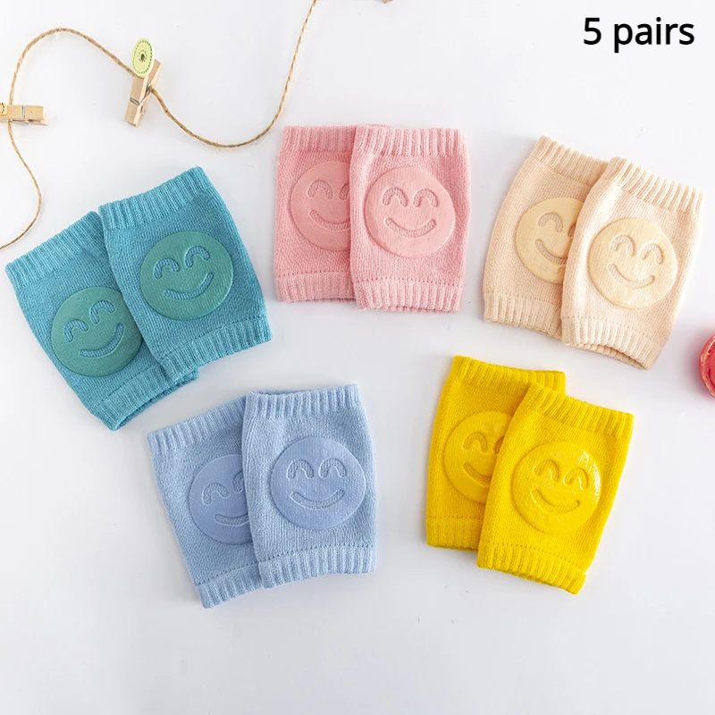 5 Pair Baby Knee Pad Baby Leg Warmer Kids Safety Crawling Elbow Cushion Infant Toddlers Knee Support Protector Children Kneecap 1