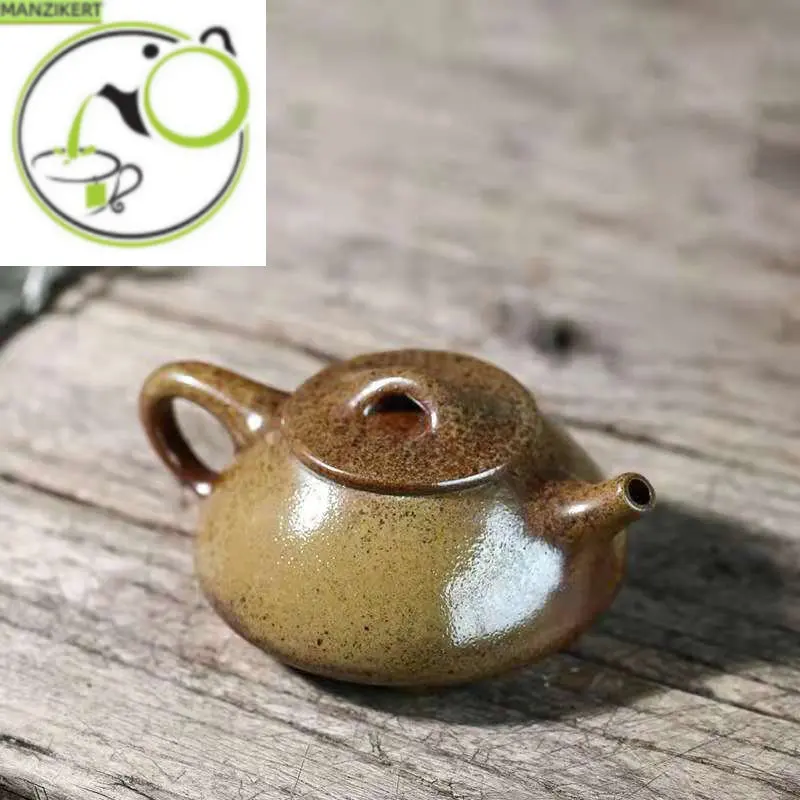 

Chinese teapot Yixing Purple Clay Pot Raw Ore Firewood Jingzhou Stone Scoop Pot Kung Fu Tea Set 200cc