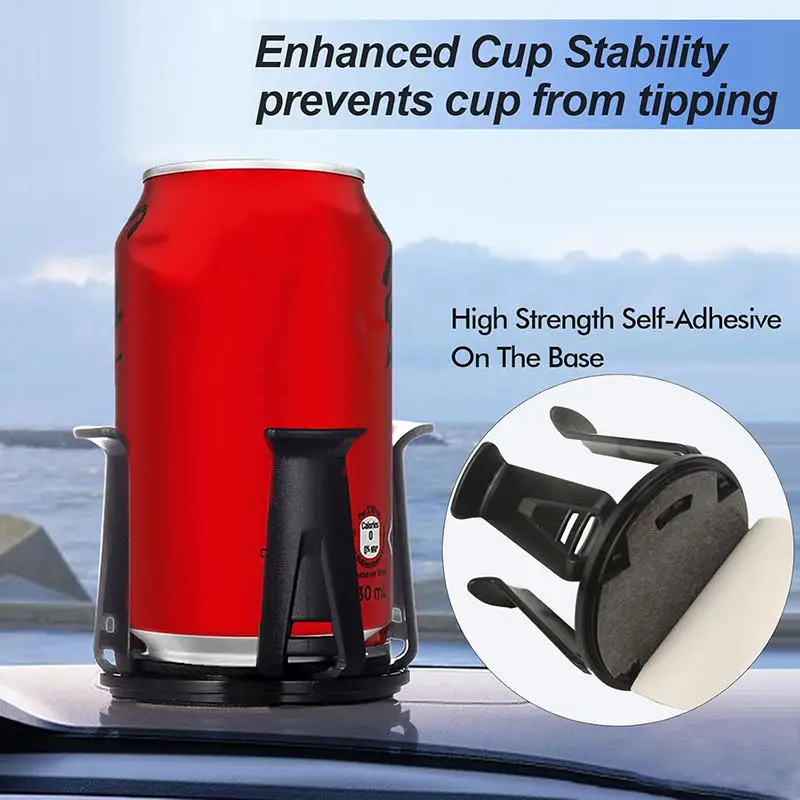 Car Beverage Holder Adhesive Cup Storage Rack Cup Bottle Holder Multifunction Drink Rack 1/2Pcs