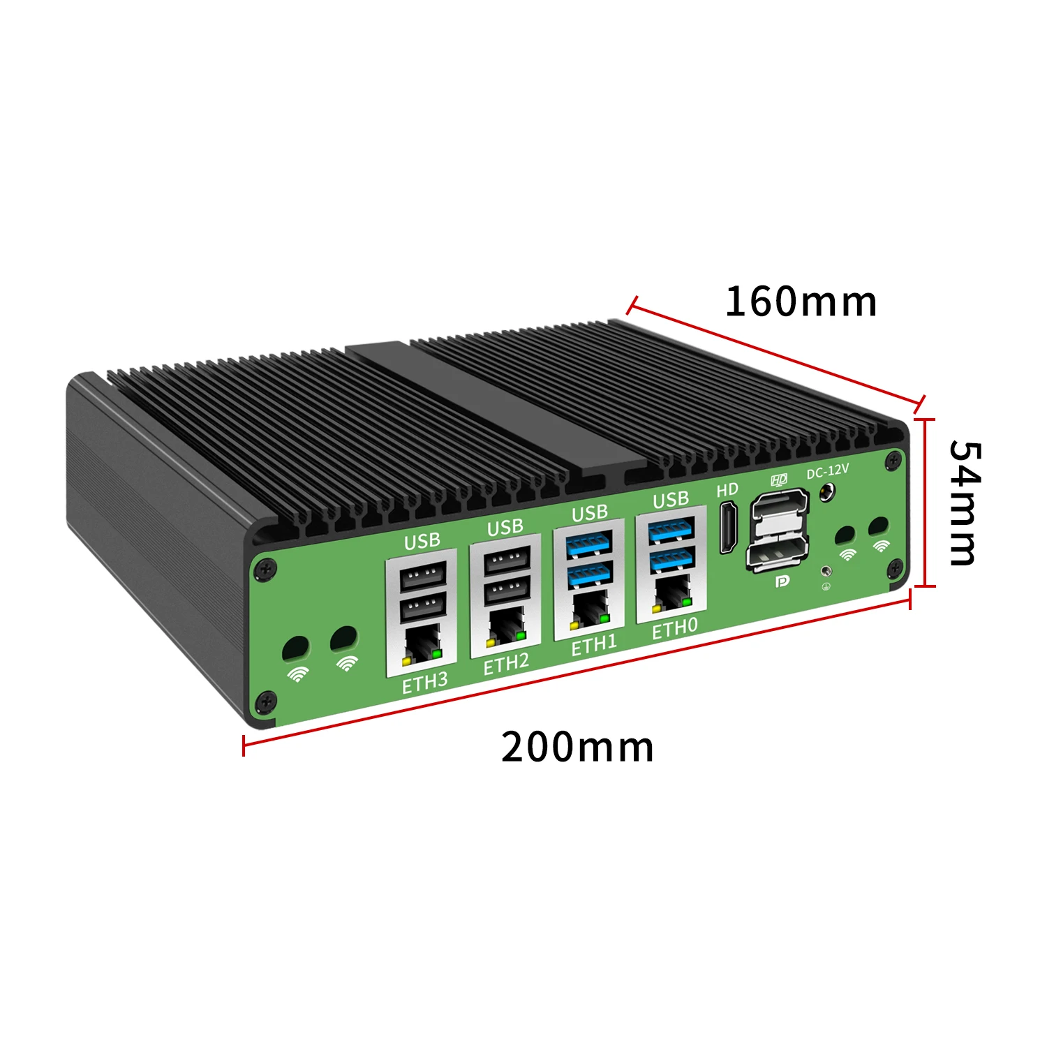 Topton Fanless Mini PC 4x Intel Gigabit NIC Core i7 8550U i5 8250U
