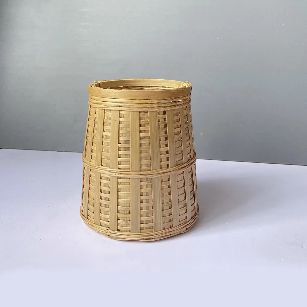 

Pen Holder Bamboo Storage Container Office Organizer Bin Desk Ink Brush Tabletop Holders Household