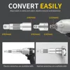 Onnfang Socket Adapter Drive Head Ratchet Wrench 1/2 3/8 1/4 CR-V Chrome Vanadium Steel for Car Bicycle Garage Home Repair Tools 4