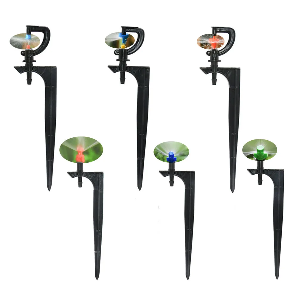 360 Degree Rotating Micro G-Type Hanging Nozzle Mist Sprinkler For Garden Greenhouse Irrigation