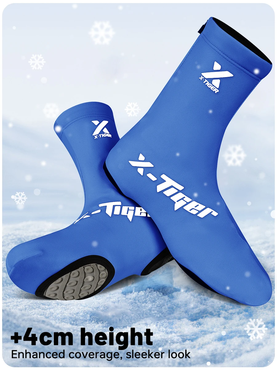 X-TIGER Winter-Radschuhüberzüge, Wärme, winddicht, Fahrrad-Reitstiefelüberzüge, mehrfarbig, für Damen und Herren – Detail 8