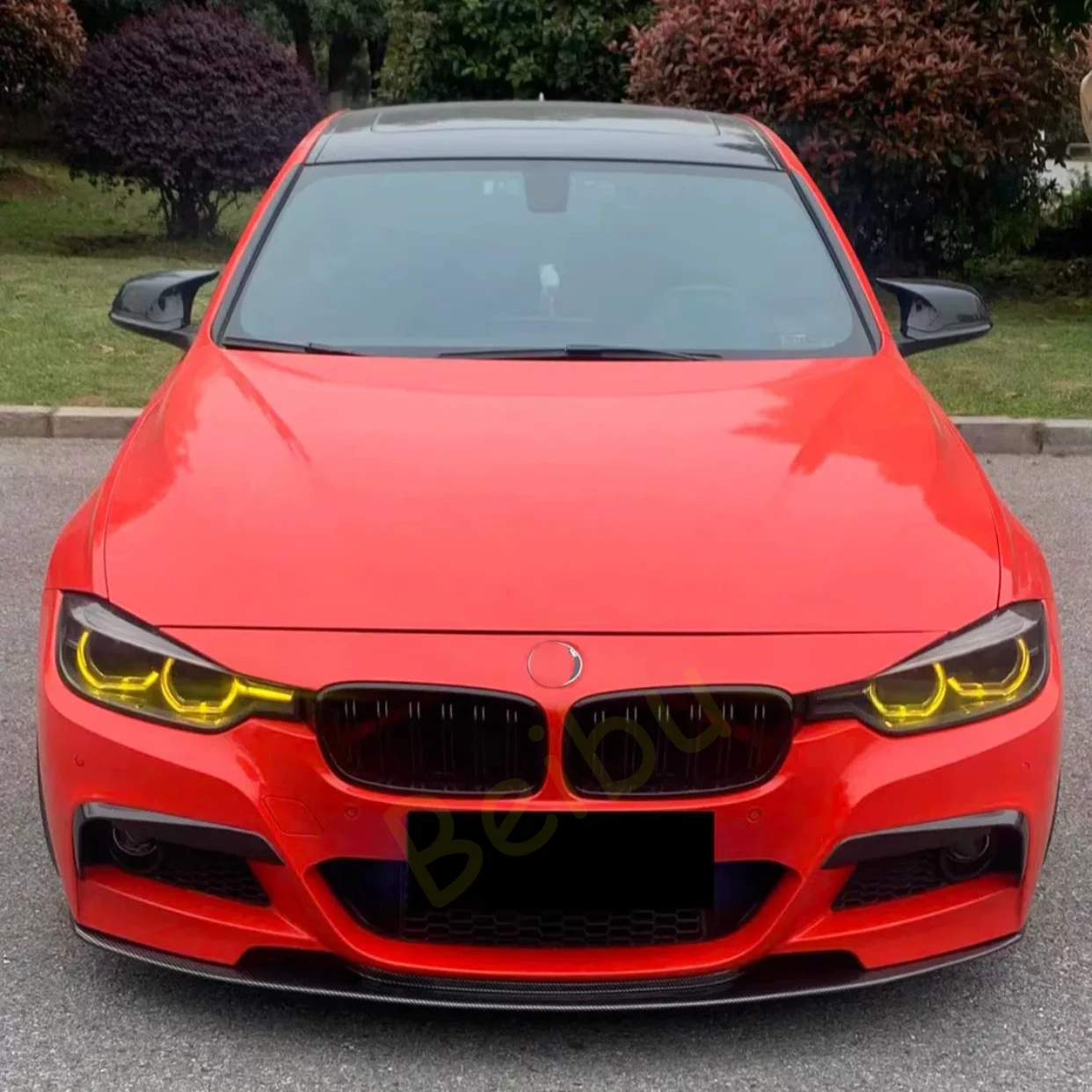 Angel Eyes DRL LED 모듈, 2016 2018 2019 BMW 3 시리즈 F30 F31 320I 330I 용 63117419610 노란색 LED 헤드라이트 63117419615 7419615
