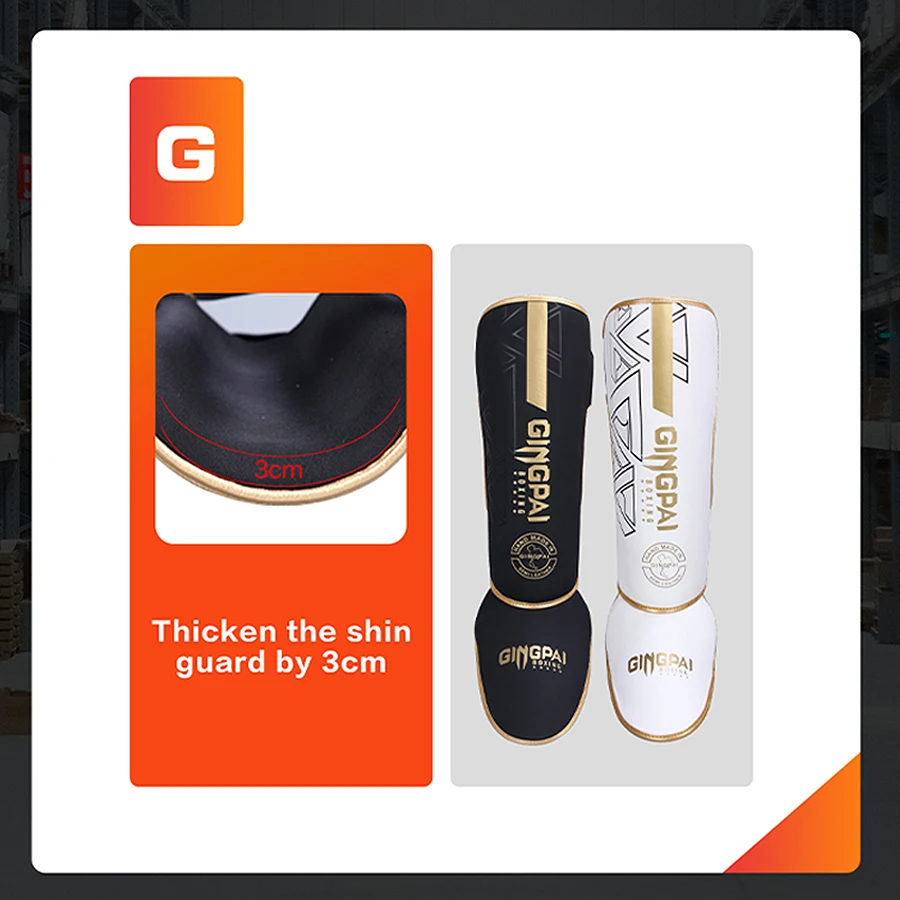 Boxing Shin Guards Ankle Protector MMA Muay Thai Training Leg Warmers Light Kicking Shin Pads One Pair