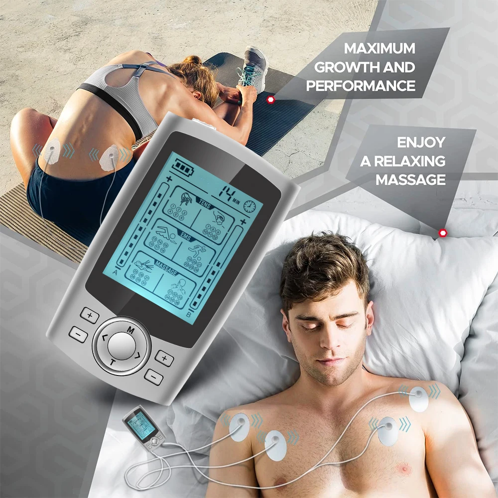 Tens Muscle Stimulator muscle stimulator 36-Mode Electric EMS Acupuncture Body Massage Digital Therapy Slimming Machine Electrostimulator