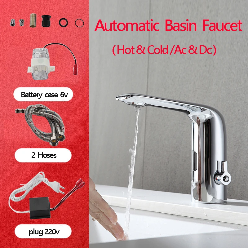 AC/DC Battery Power Water Saving Cold Automatic Hands Touch Free Sensor