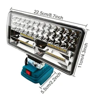 Feriales 8-Zoll Profi-LED-Arbeitsleuchte – Kompatibel mit Makita 18V – 5400LM Superhell & 120° Verstellbar – Mit USB & Typ-C Ladefunktion 1