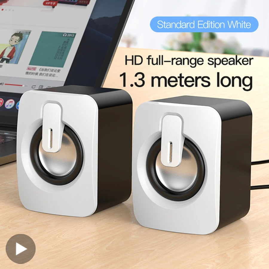 Stereo USB Wireless Bluetooth Speaker For Desktop Computer Laptop PC Home Musical Music Sound Box Blutooth Altavoces Blootooth