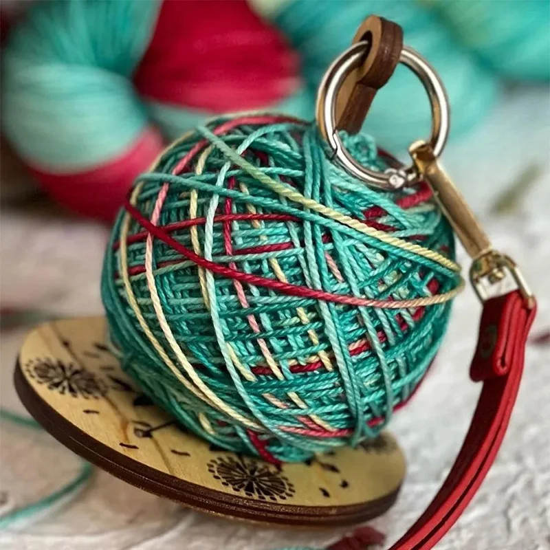 Wooden Wrist Yarn Holder for Crochet and Knitting