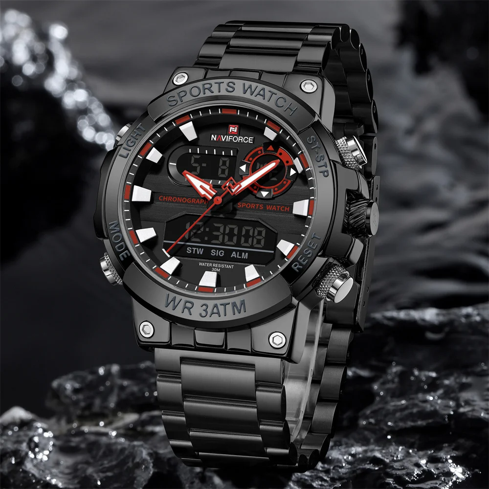 Naviforce 9237 Luxury Stainless Steel Men Watch description image 10
