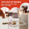 Cat Door Holder Latch Adjustable Dog Door Stopper Elastic Gate Lock Flex Latch Strap Keep Dog Out From Entering Pet Gate Supply 6