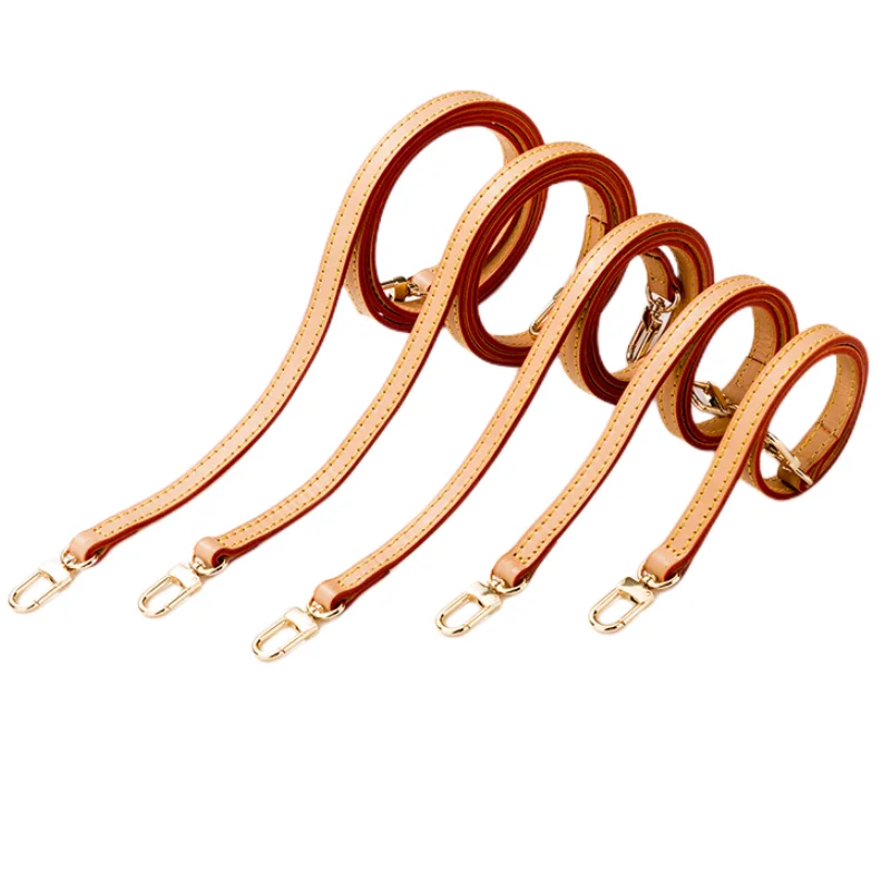Suitable for LV Bag Dedicated Shoulder Strap Cowhide Strap 1.2cm Width Optional Length Brown Strap for Louis Vuitton Bag