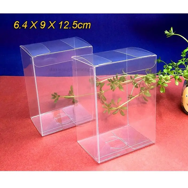 

20pcs/lot 9 * 6.4 * 12.5 cm spot wholesale PVC transparent plastic display packing surprice box size PP/PET