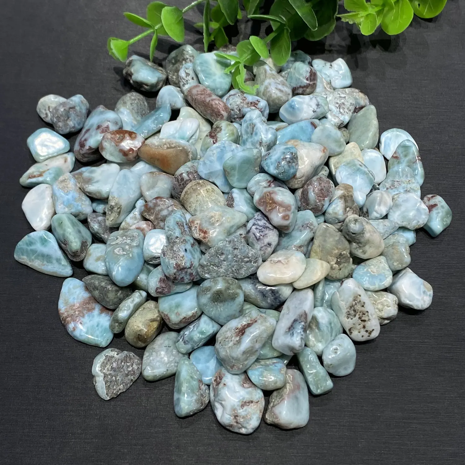 

10-20mm 100g Natural Crystal Larimar Mineral Specimen Healing Stone For Aquarium Home Decoration DIY