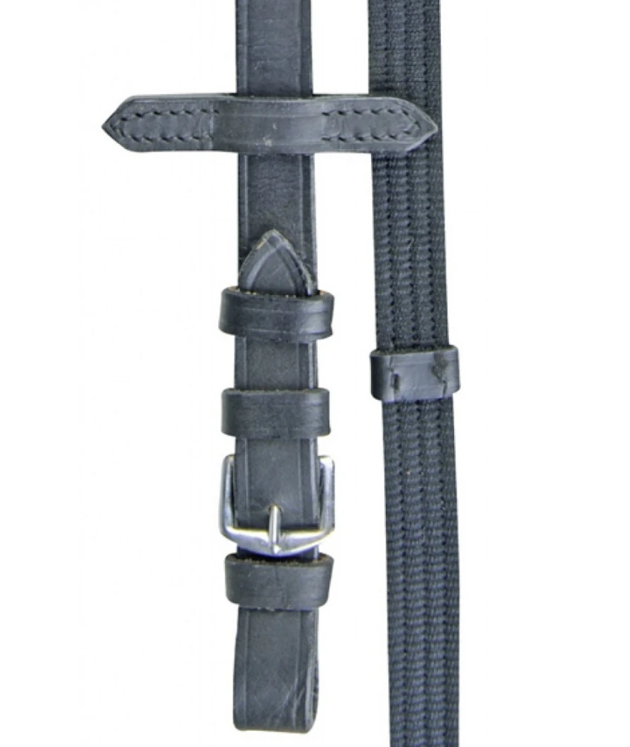Reins English slip-resistant cloth with reinforcements and leather | Спорт и развлечения