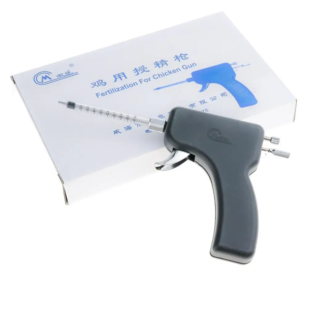 

Chicken Artificial Insemination Gun Wirh Comfortable Handle 40 Tubes Animals Equipment Farming Tools
