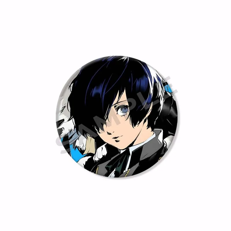 Vintage Game Persona 3 Button Pins P3 Shin Yuuki Tensei Yukari Makoto Takeba Megami Cartoon Abzeichen Rucksack Kleidung Accessoires – Detail 7
