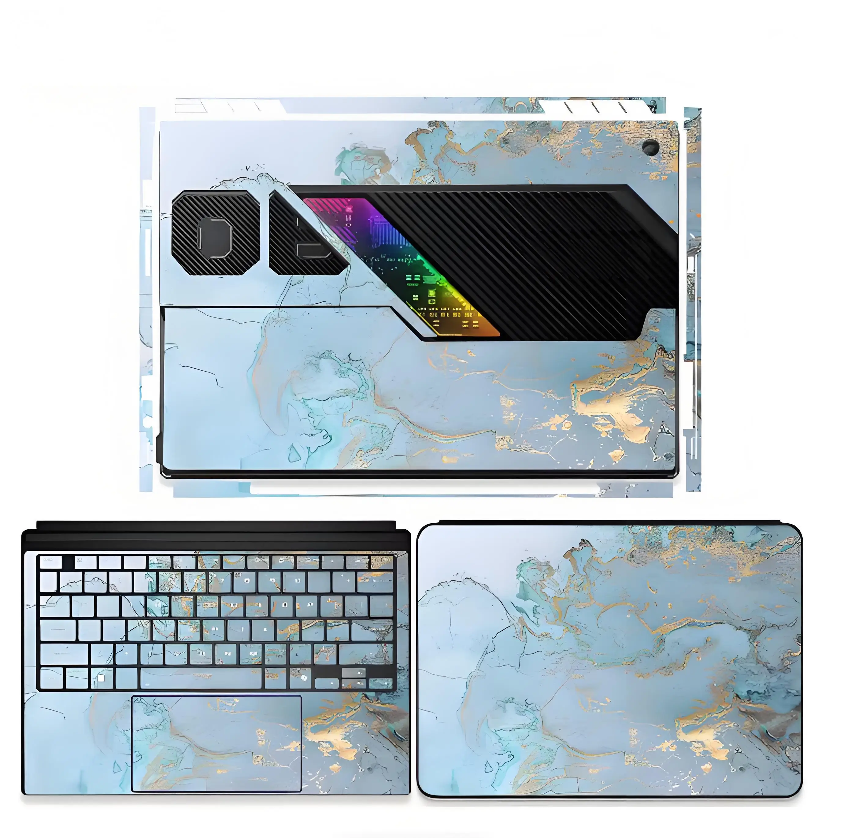 Dazzle Vinyl -Cut Anti Scratch Vinyl Sticker Skin for ASUS ROG Flow Z13 () GZ302 gz302e