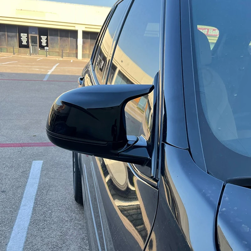 Voor B&MW 2014-2018 X3 F25 LCI X4 F26 X5 F15 X6 F16 Vervanging Exterieur Achteruitkijkspiegel Covers Deur Zijspiegel Caps Vervangingshoezen voor autospiegels (Color : Gloss black ABS