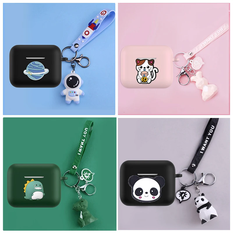 Per Sony Wf-1000Xm5/ Xm4 / Xm3 Custodia Cartoon Astronauti/Pandas/Dinosauri Animali Auricolari In Silicone Cover Carino Per Sony Xm4