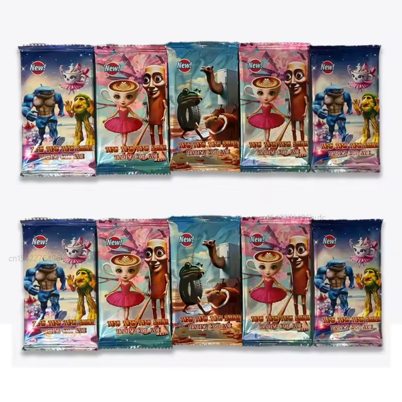 Italian Brainrot Cards Collection Tungtungtung Sahur Card Battle Card Game Toy For Children Trading Cards Birthday Gift 1 Set