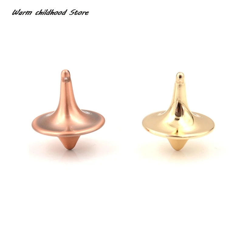 Spinning Top Toy Gyro Toupie Gyroscope Toy Metal Gyro Great Accurate Silver Spinning Top Hot Movie Totem Print Spinning Small Cyclone Adult Perpetual Stress Relief Toy