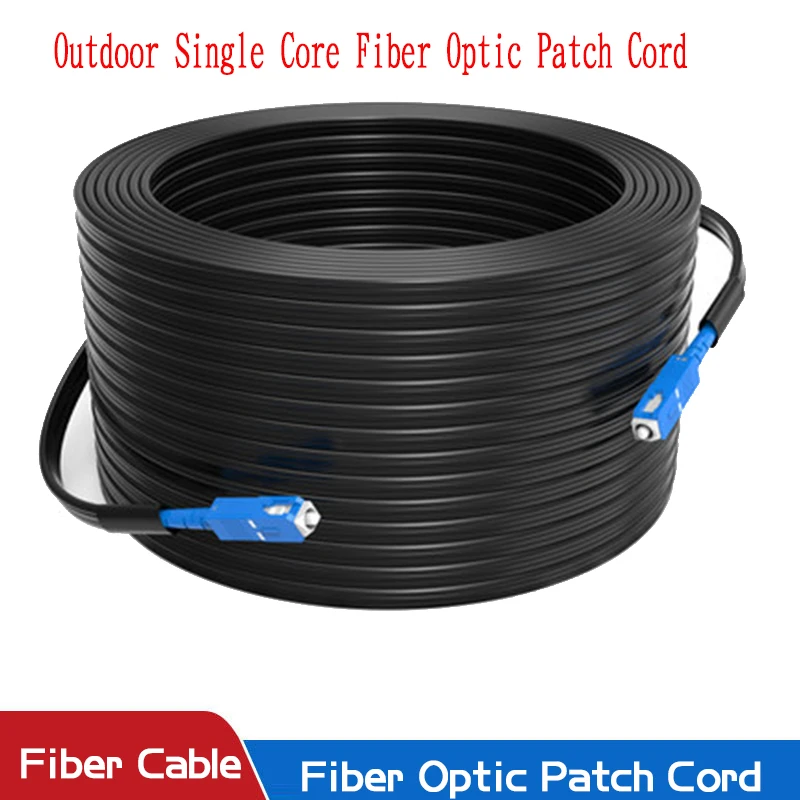 Premium Single Mode Simplex Fiber Optic Indoor Patch Cord - SC-UPC Connectors