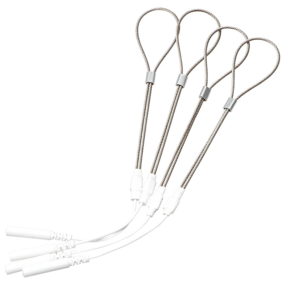 IKOKY Cock Rings Electric Shock Wire Loop Electric Penis Massager Delayed Ejaculation Sex Toys For Men Male Penis Stimulator