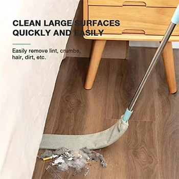 Telescopic Long Handle Broom For Home Blinds Dust Microfiber Brushes To Install Easy To Use Household Cleaning Tools 4
