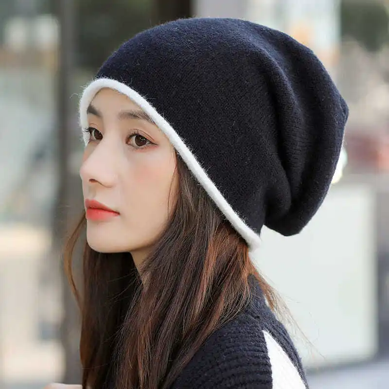 [韓国] soft wool knit beanie COCOpeaunt New Unisex Candy Colors Winter Hat Women Knitted