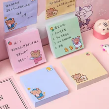 

Cartoon Bear Sticky Notes Student Message Notepad Study Office Sticky Note Paper