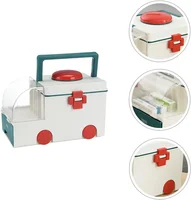 Foldable Medicine First Aid Home Storage Box Portable Medicine Box Large Ambulance Large Capacity Outdoor Pill Box 1