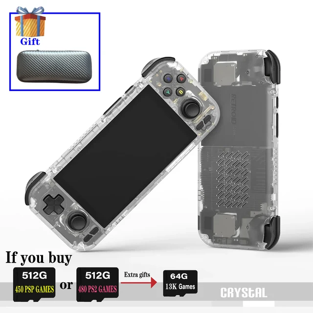 Retroid Pocket 4Pro RP4 Pro Handheld Game Console 8G+128G 4.7Inch