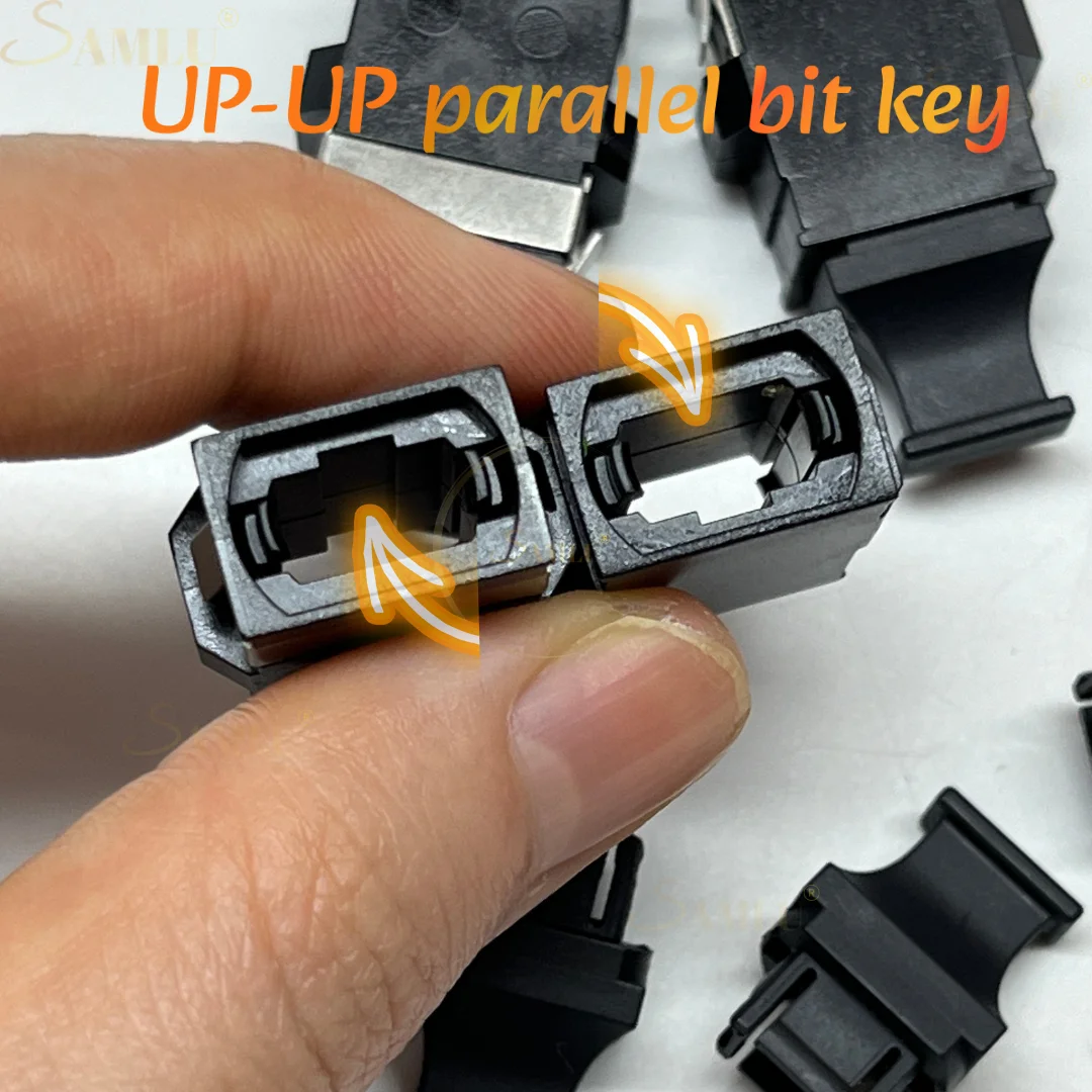 10pcs/Lot Mpo/mtp SC-tybe short ear MPO UP-UP Single Mode Earless Optical Fiber Flange Coupling Suitable Connector Mpo Coupler