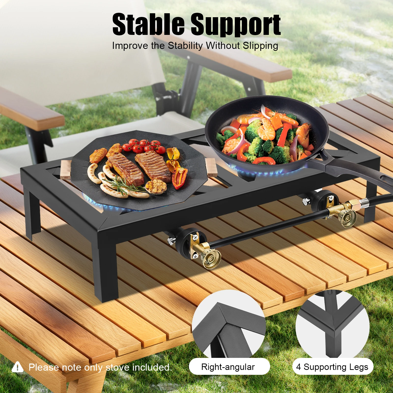 8000W Double Burner Gas Stove 4