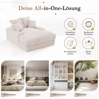 Роскошный шнуровой диван, современный дизайн, 4 подушки, ультра-мягкий и многофункциональный диван-кровать, без сборки, компактный для гостиной — изображение 4